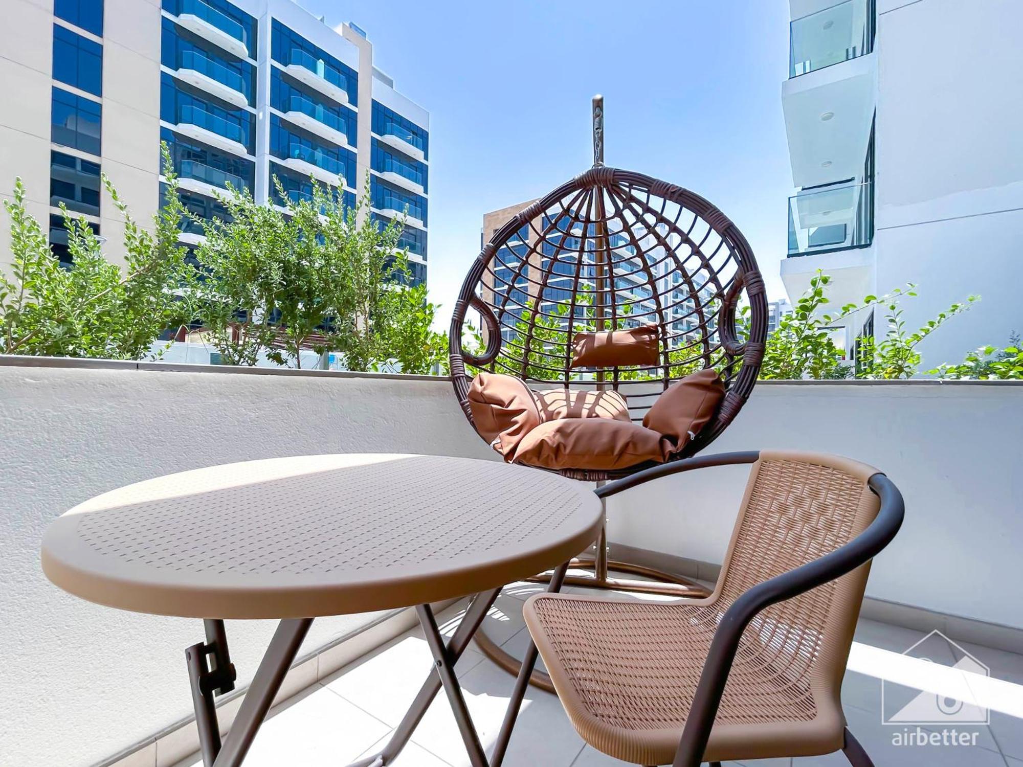 Charming Studio With Balcony In Azizi Riviera Dubaj Kültér fotó