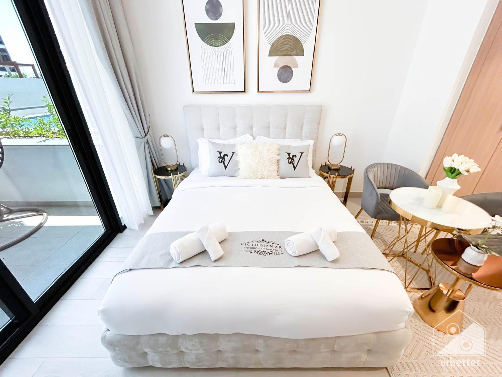 Charming Studio With Balcony In Azizi Riviera Dubaj Kültér fotó