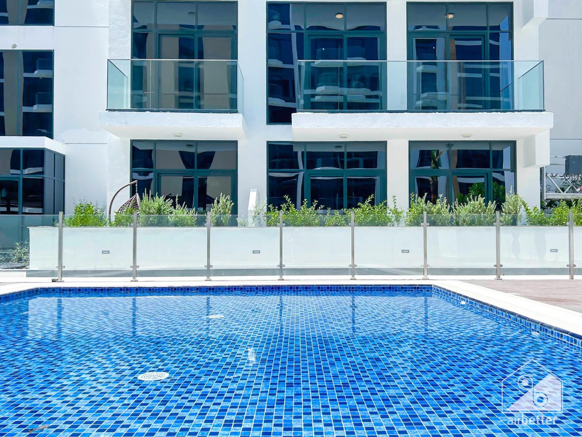 Charming Studio With Balcony In Azizi Riviera Dubaj Kültér fotó