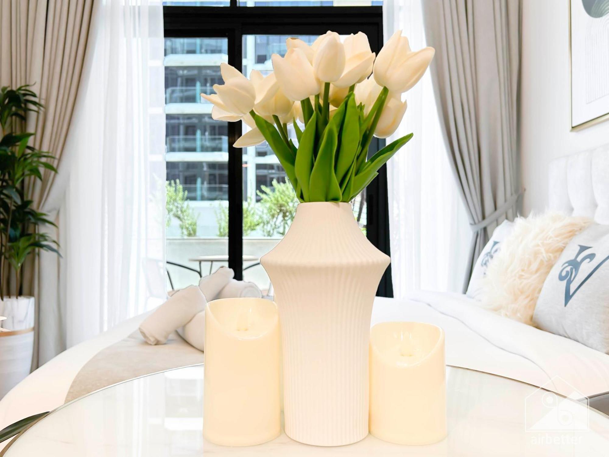 Charming Studio With Balcony In Azizi Riviera Dubaj Kültér fotó